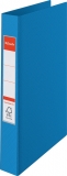 Caiet mecanic  VIVIDA, PP/PP, partial reciclat, certificare FSC, A4, mecanism 2RR, inel 25 mm, Esselte albastru